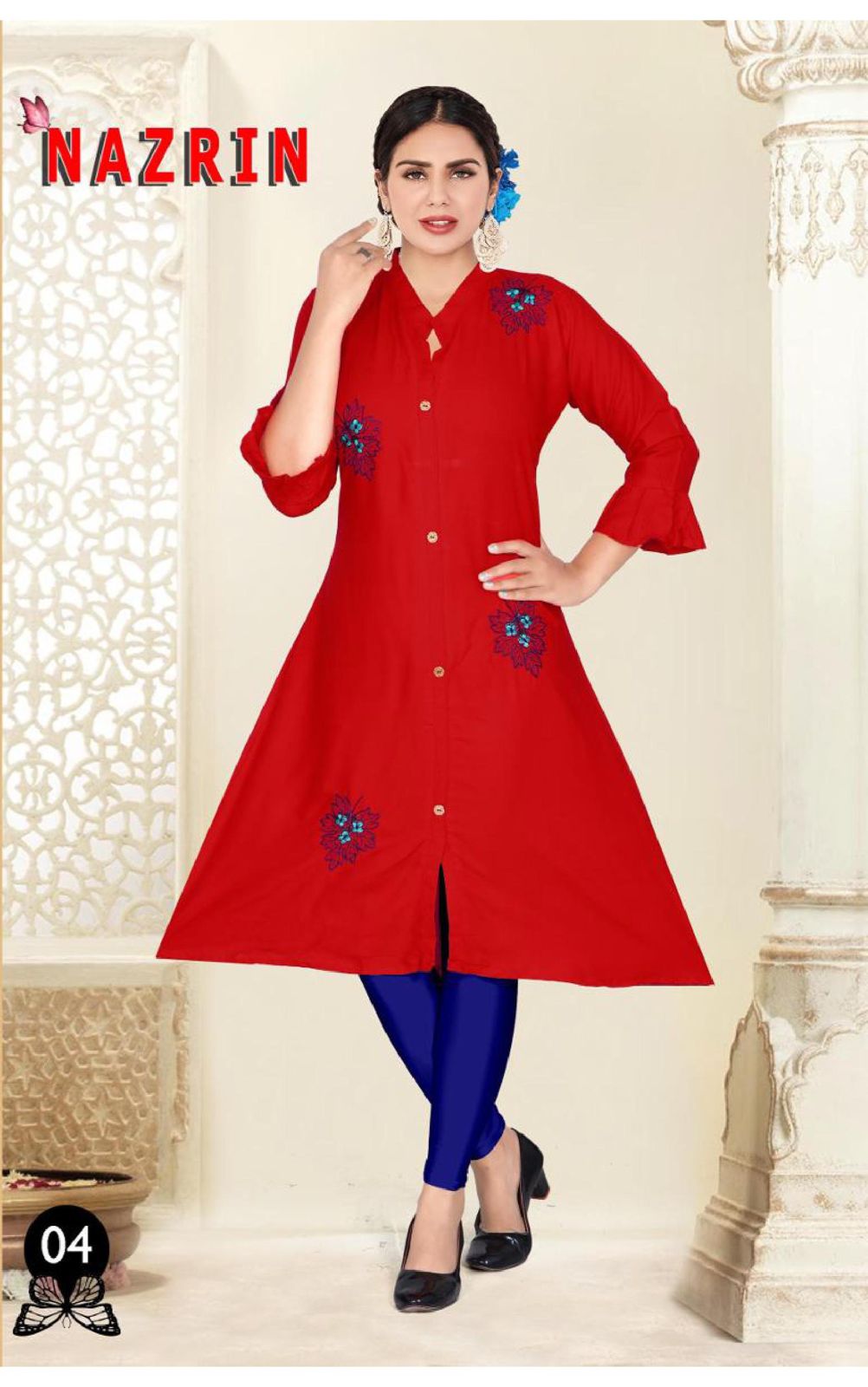 Beauty Queen Nazrin 2 Casual Daily Wear Rayon Printed Kurti Collection